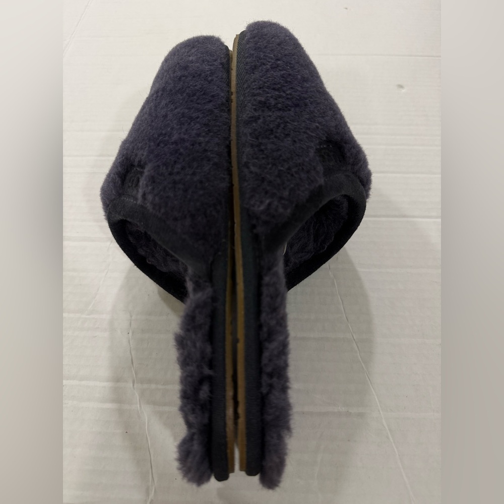 UGG FLUFFETTE True Womens Size 9 Navy Blue Slip On Slippers Shoes 1102594 - Picture 6 of 11